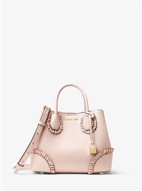 michael kors mercer gallery small ruffled leather satchel|michael kors mercer gallery bag.